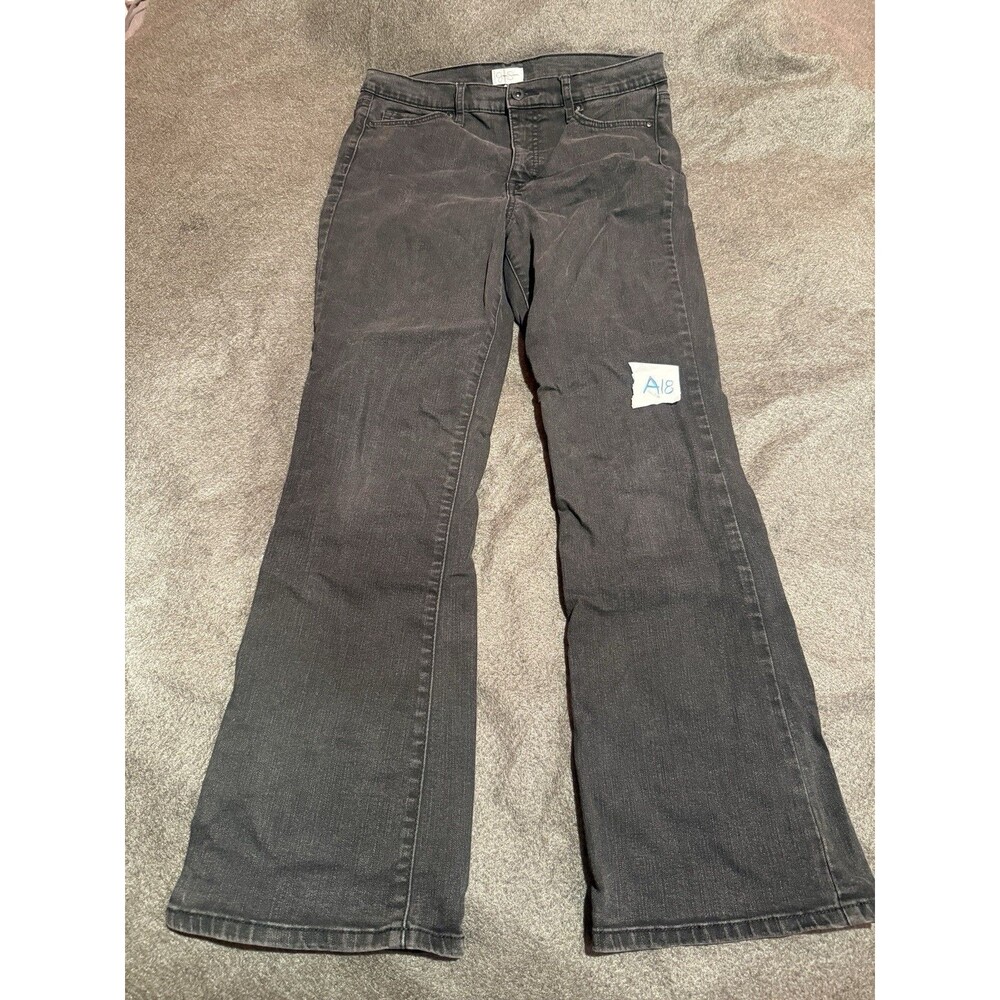 Jessica Simpson Womens Jeans 12/31 Black Denim Pants Bottoms Bootcut Casual